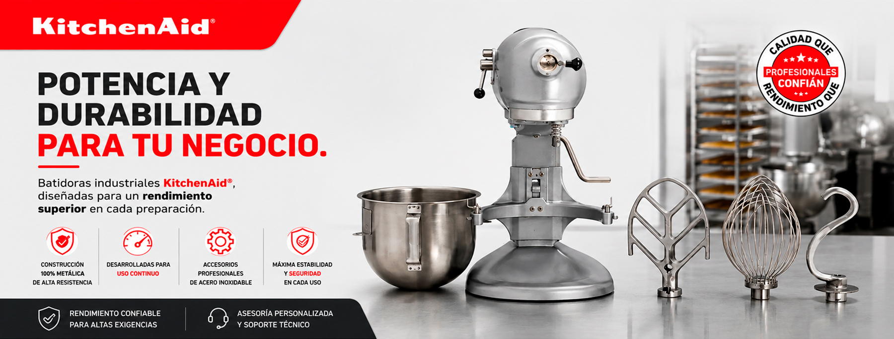 KitchenAid Potencia y Durabilidad